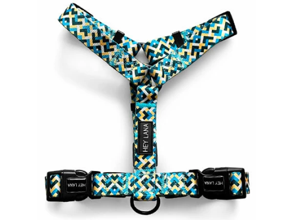 Kunterbunt Geschirr in Gelb/Blau