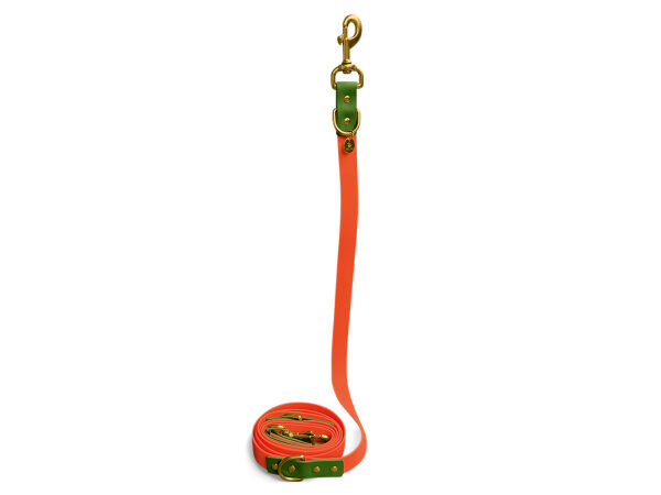Outdoor Flex lead in neon orange / green