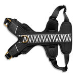 Premium Padded Dog Harness - Black/White - Image 6