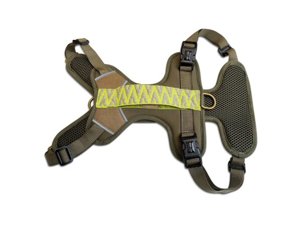 Premium Geschirr Olivgruen von vorne