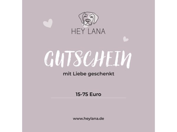 Hey Lana voucher given with love