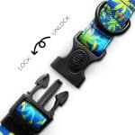 Hundehalsband Palm Beach Gepolstert mit Sicherheitsverschluss Detail