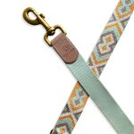 Kollektion Très chic - Set Hundehalsband und Leine - Mint/Orange – Bild 6