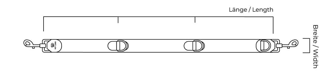 Tres Chic Führleine Teschnischezeichnung