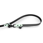Hunde Führleine Outdoor SPORT ist 3-fach verstellbar in Schwarz/Mint Detail