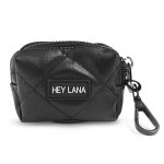 Hunde Kotbeutelspender – Heißer Scheiß in Schwarz von vorne