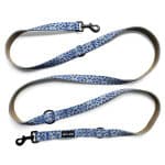 Hunde Joggingleine Kunterbunt ist 3-fach verstellbar in Moccha/Blau