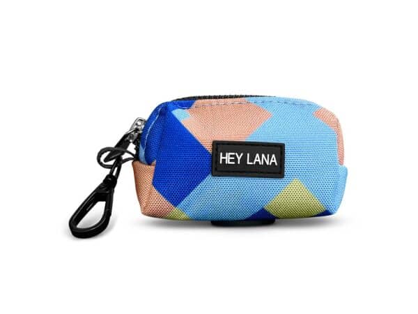 Kotbeutspender mocca blau von vorne