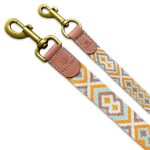 Tres Chic Hundeleine alle Größen Mint/Orange