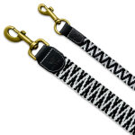 Tres Chic Hundeleine alle Größen Schwarz/Weiß