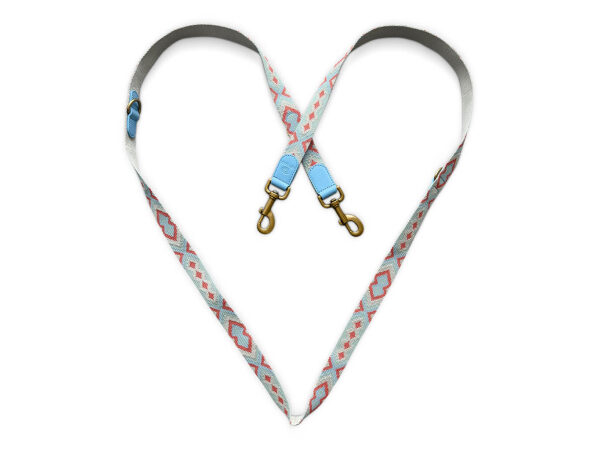 Tres Chic Hundeleine Coral/Blau