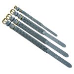 Premium Hundehalsband Gepolstert - Anthrazit/Eisblau – Bild 5