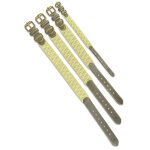 Premium Hundehalsband Gepolstert - Olivgrün/Neongelb – Bild 4