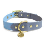 Hundehalsband Outdoor FLEX – Wasserfest – Taupe/Blau – Bild 4