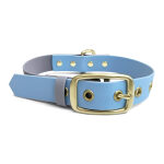 Hundehalsband Outdoor FLEX – Wasserfest – Taupe/Blau – Bild 2